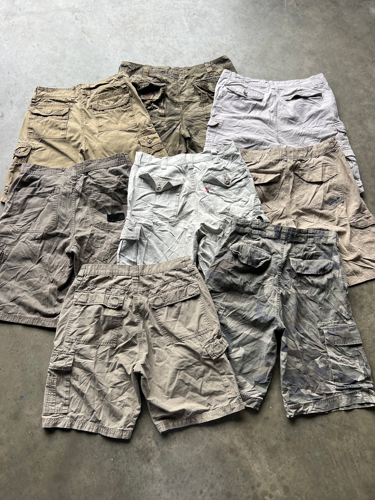 Branded Baggy Cargo Shorts