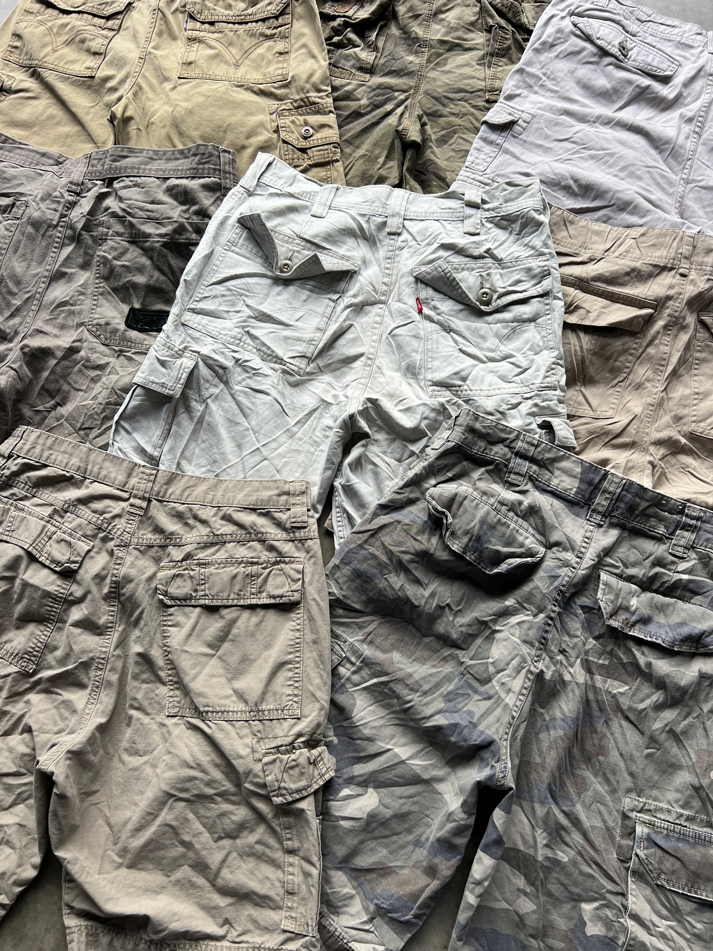 Branded Baggy Cargo Shorts
