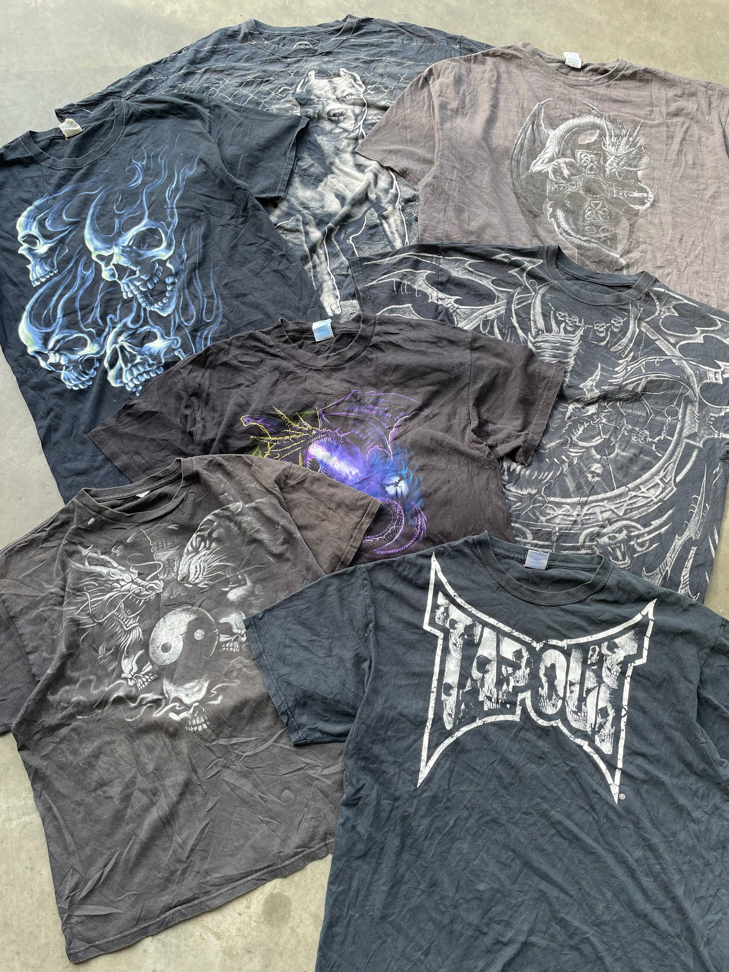 Affliction Tapout Style Y2K Dragon T-shirts