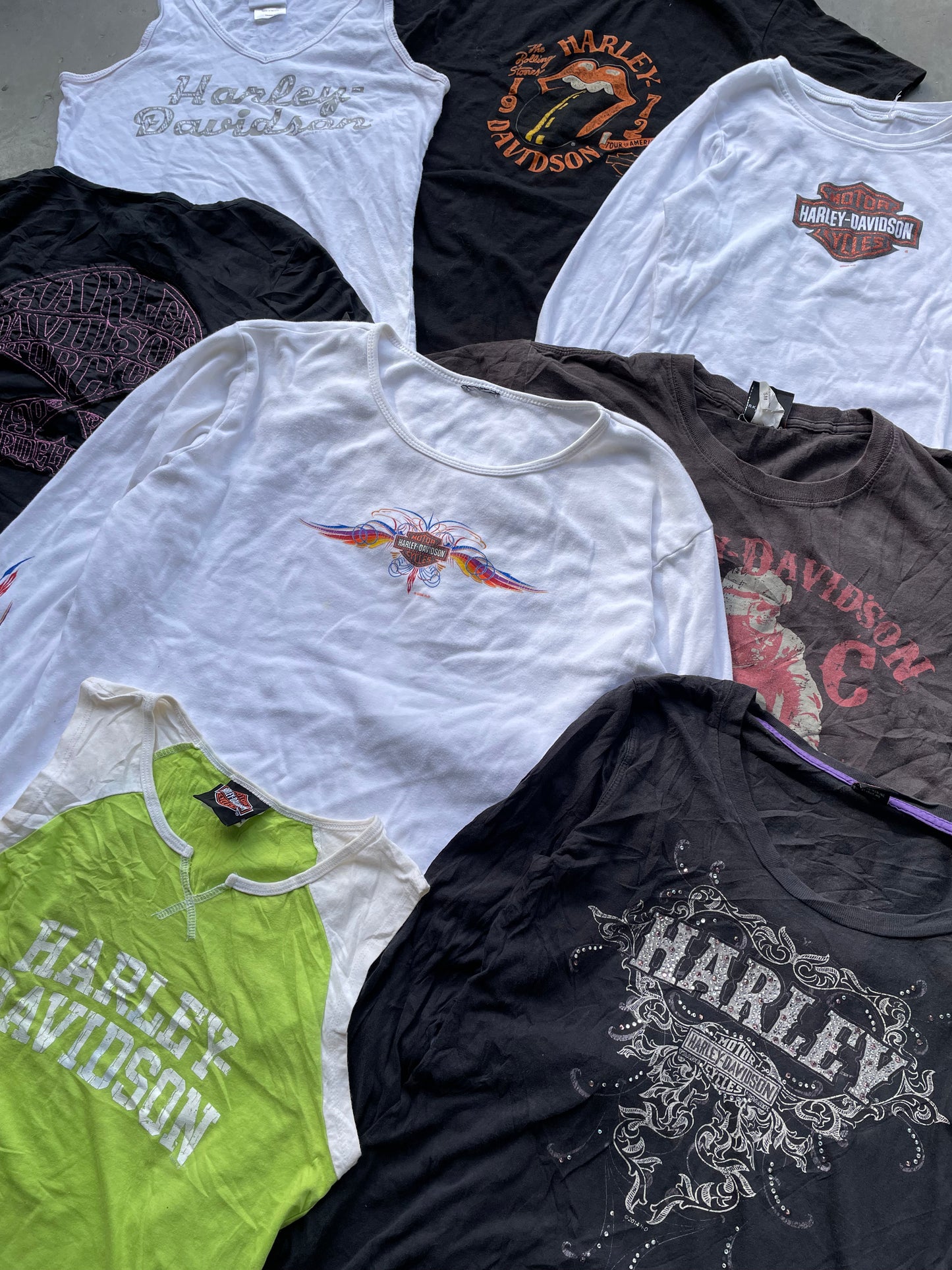 Womens Harley Davidson T-shirts + Tops Y2K