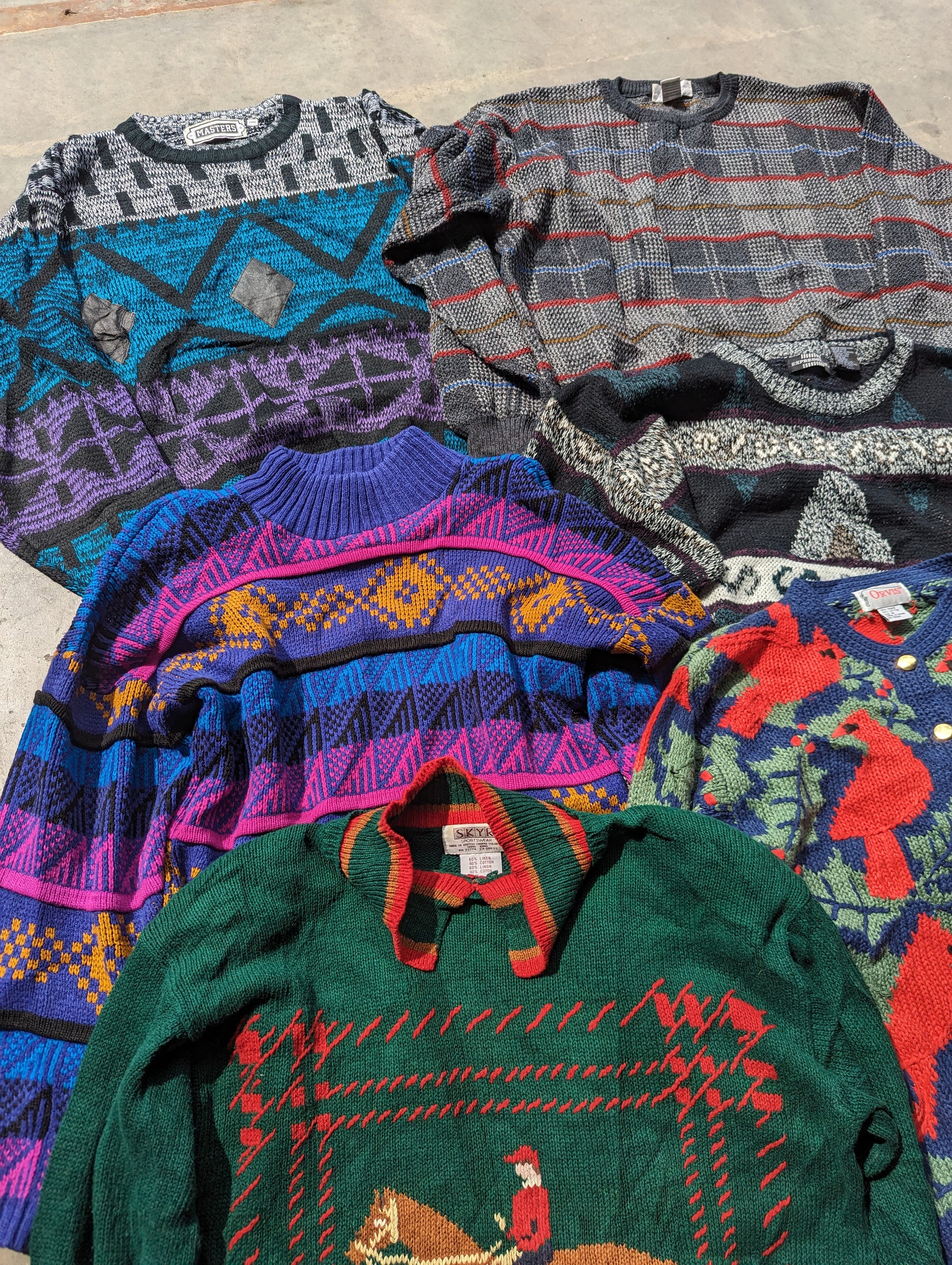 Vintage Wholesale Crazy Pattern Knitwear - Vintage Crazy Pattern Knitwear Wholesale