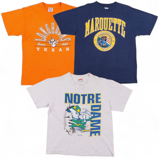 College Graphic Print T-shirts