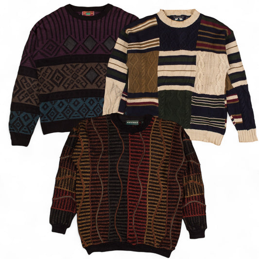 Vintage Crazy Pattern Knitwear