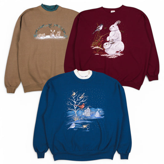 Vintage Grandma Cottage Print Sweatshirt