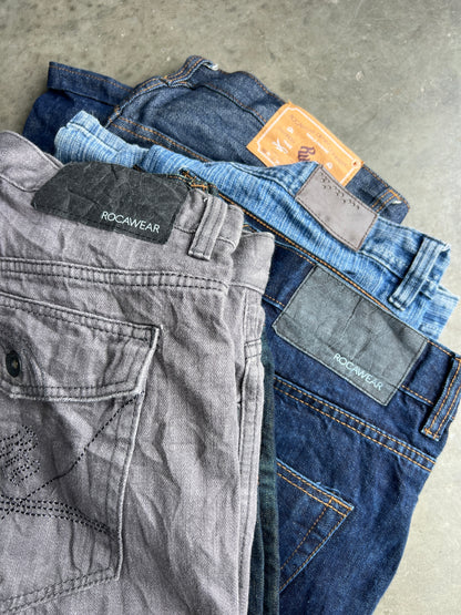 Hip-Hop Embroidered Baggy Jeans