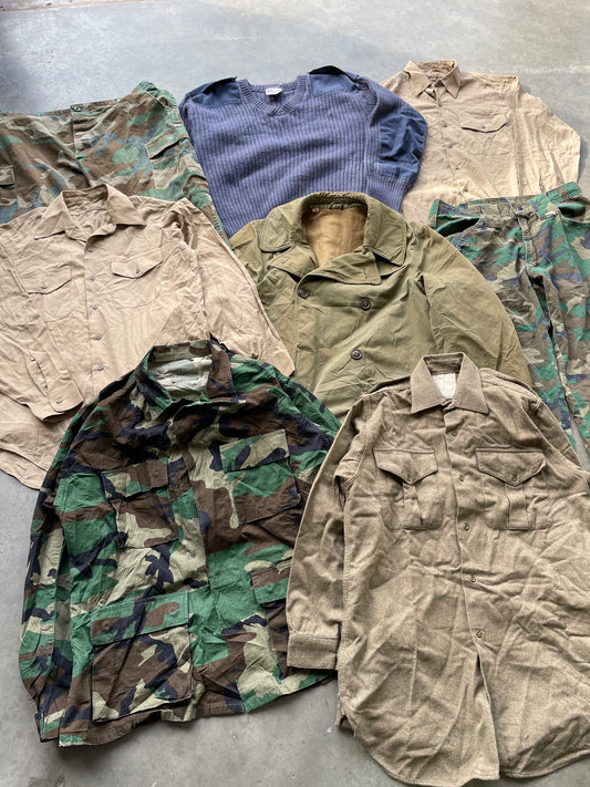 Vintage Green/Camo Military Mix