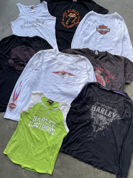 Womens Harley Davidson T-shirts + Tops Y2K