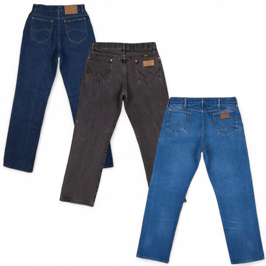 Vintage 90s Wrangler Lee Mens Cowboy Western Jeans