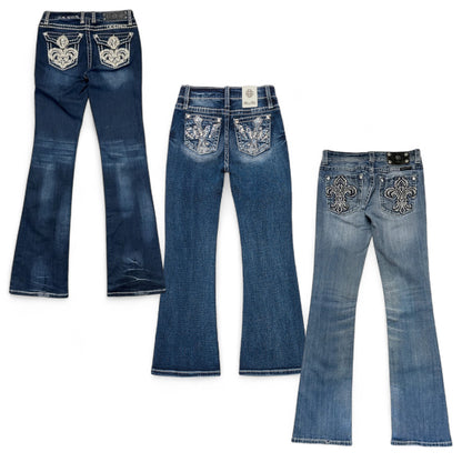 Vintage Womens Y2K Branded Miss Me Embroidered Jeans