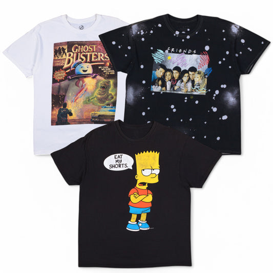 Retro Movie TV Print T-shirts