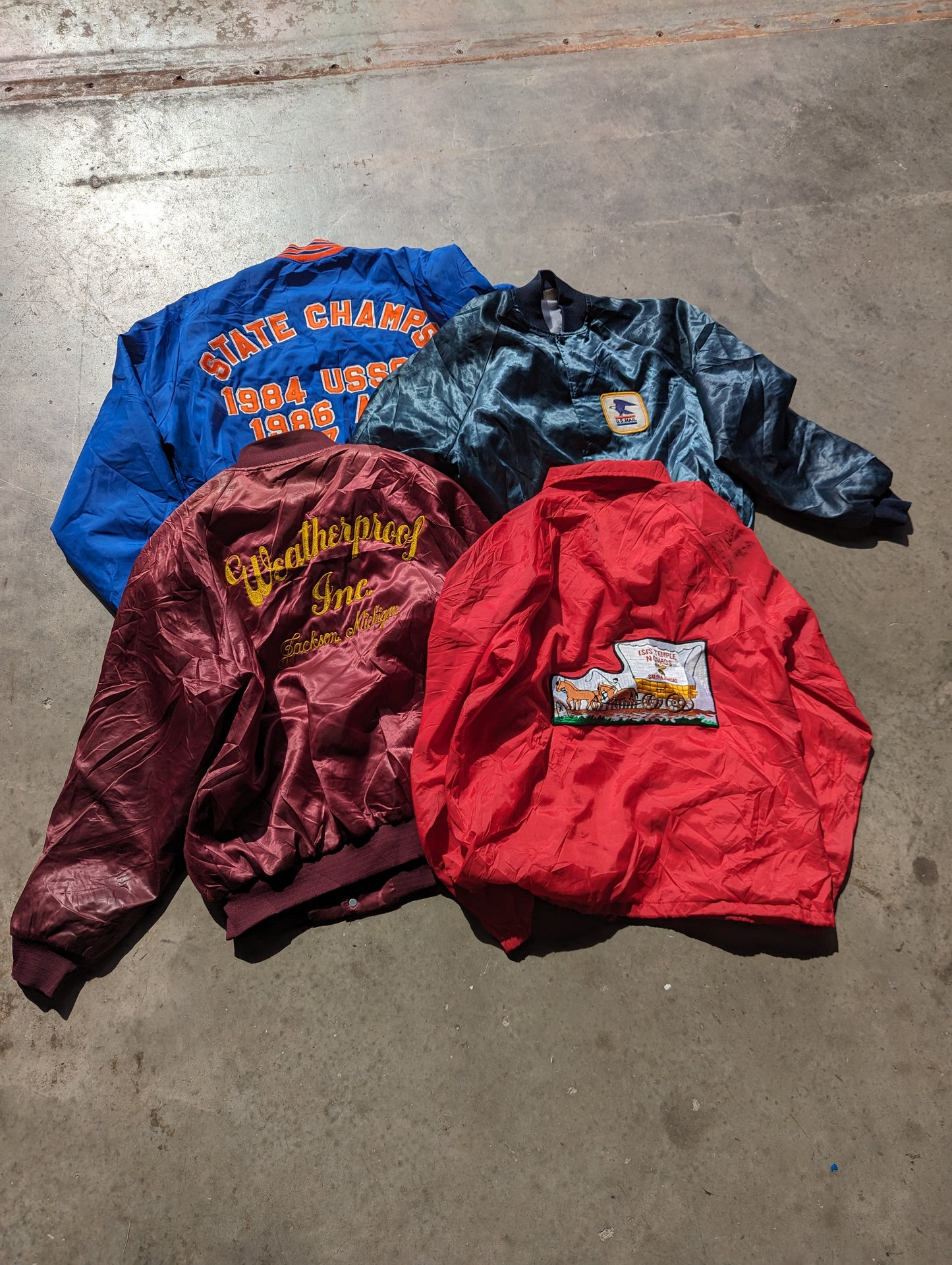 Vintage Satin Varsity Jacket