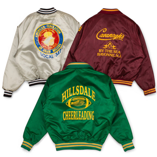 Vintage Satin Varsity Jacket