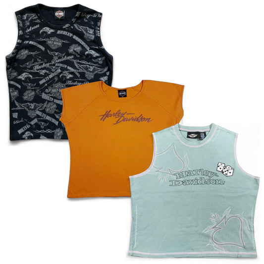 Womens Harley Davidson T-shirts + Tops Y2K