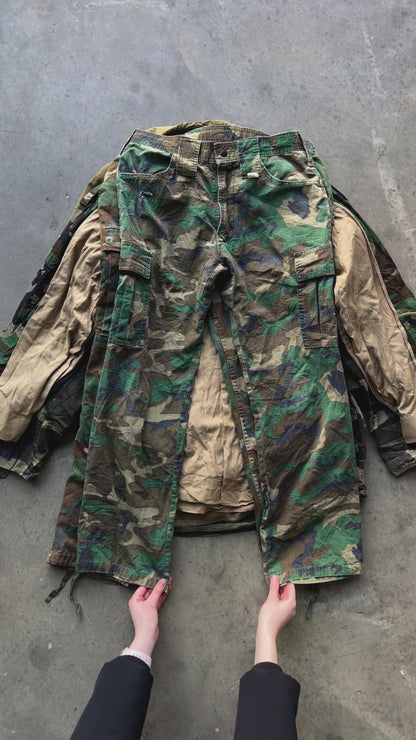 Vintage Green/Camo Military Mix