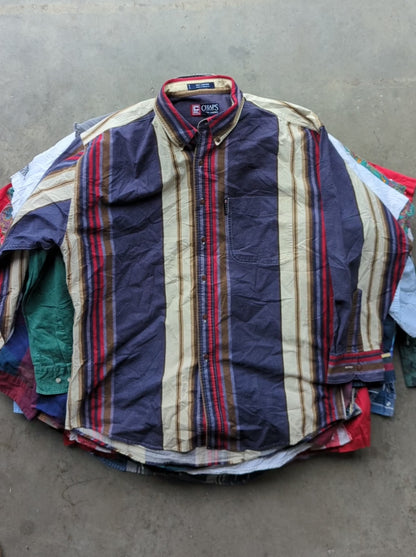Vintage 90s Stripe Pattern Shirts