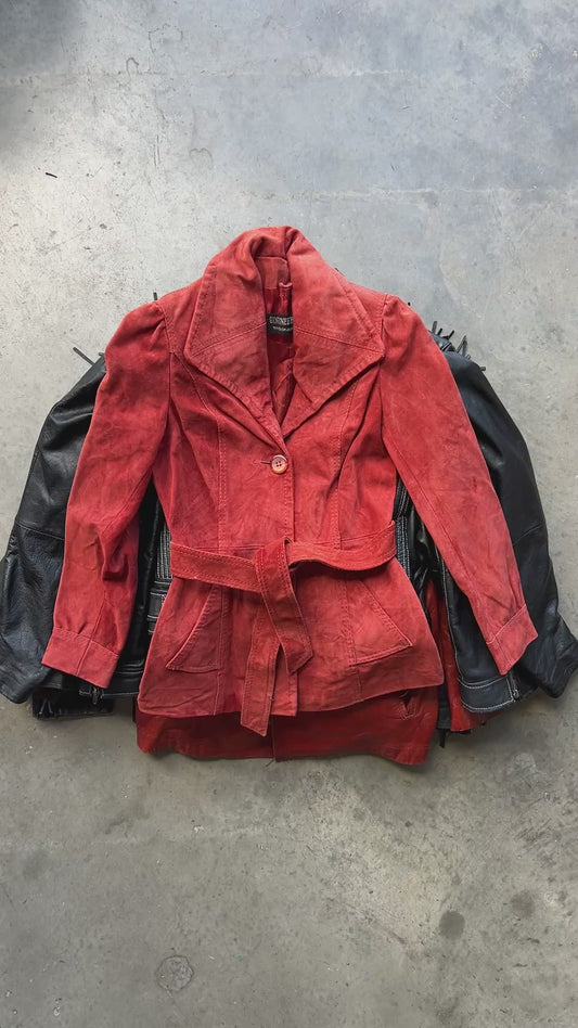 Vintage Womens Leather Suede Jacket