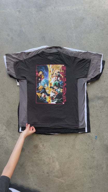 Retro Anime Print T-shirts