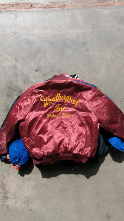 Vintage Satin Varsity Jacket