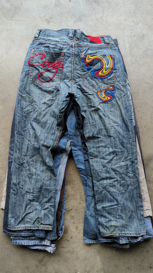 15 x Pairs of Vintage Hip-Hop Jeans