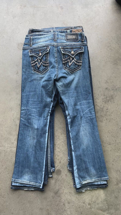 Vintage Womens Y2K Branded Miss Me Embroidered Jeans